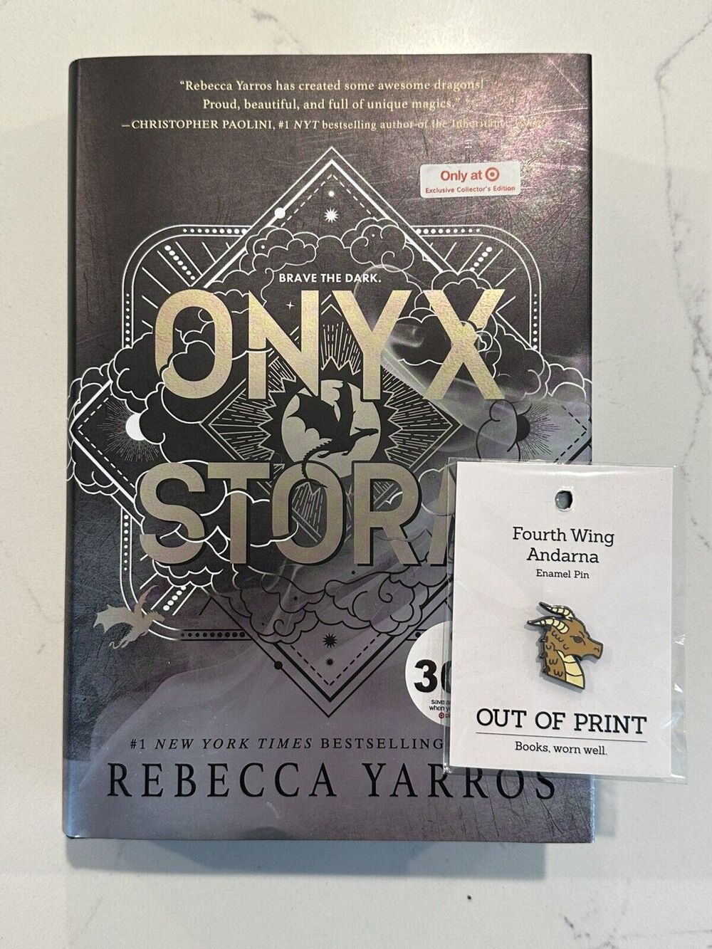 Onyx Storm Rebecca Yarros Target Exclusive Limited Edition Hardcover New W/PIN